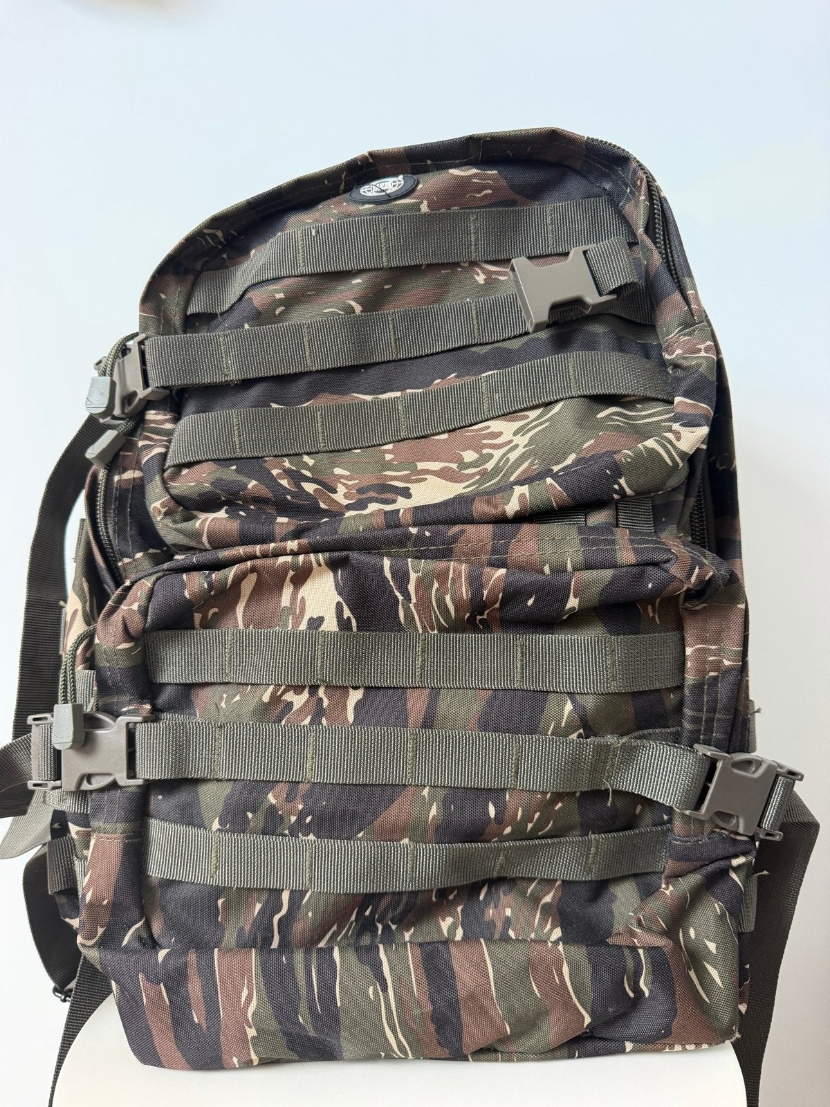 MFH US Assault II Rugtas Tiger Stripe Camo 40L, 25 tot 40 cm, Ophalen of Verzenden, Zo goed als nieuw, Trekking
