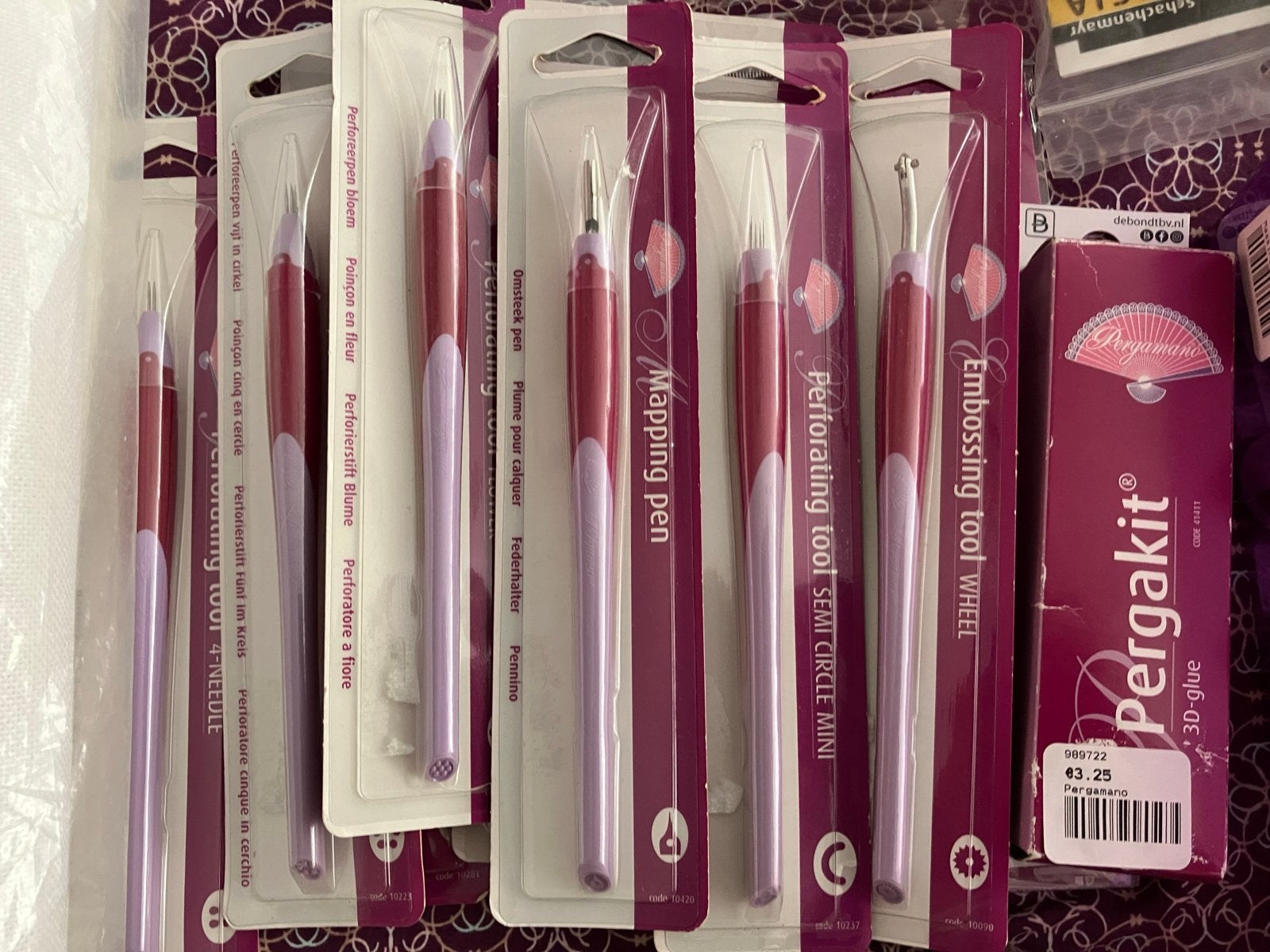 Pergamano Prikpennen en Embossing Tools - Diverse Soorten, Hobby en Vrije tijd, Verzenden, Overige thema's, Gereedschap of Toebehoren