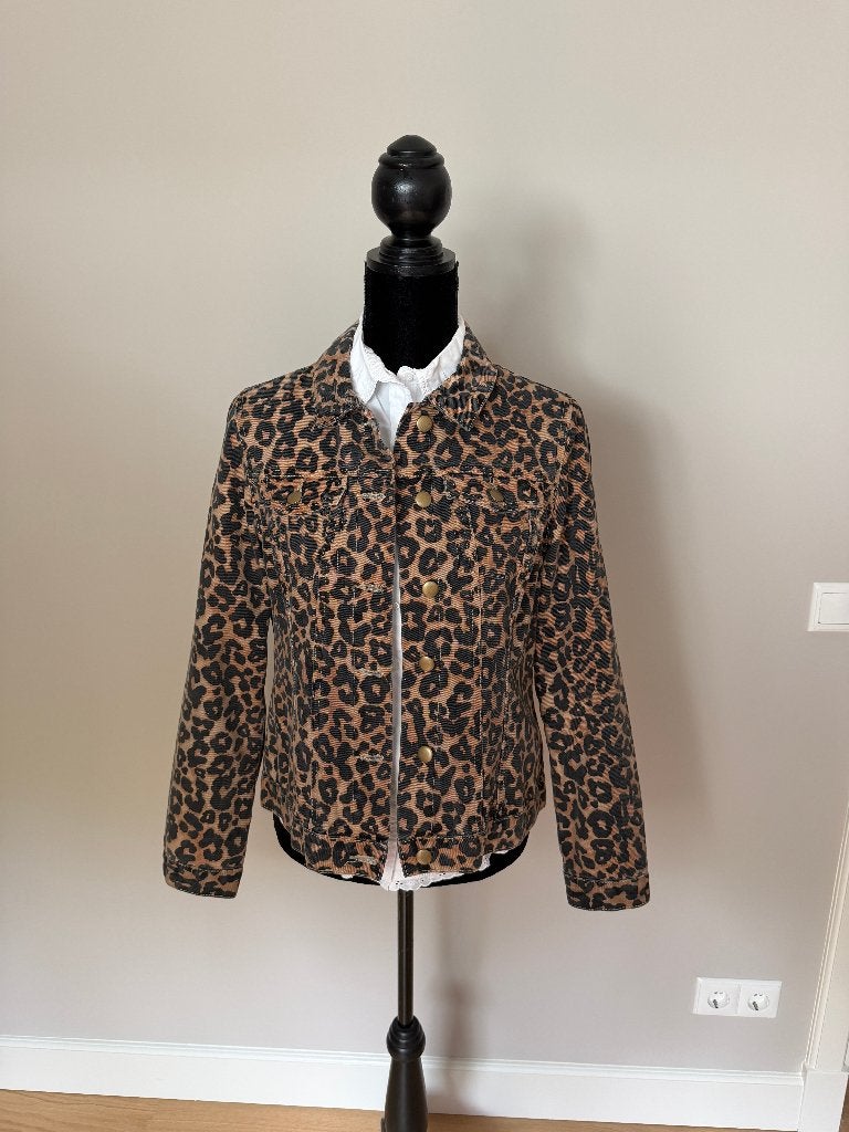 Jasje colbert panter print maat 40, Overige kleuren, Zo goed als nieuw, Jasje, Ophalen