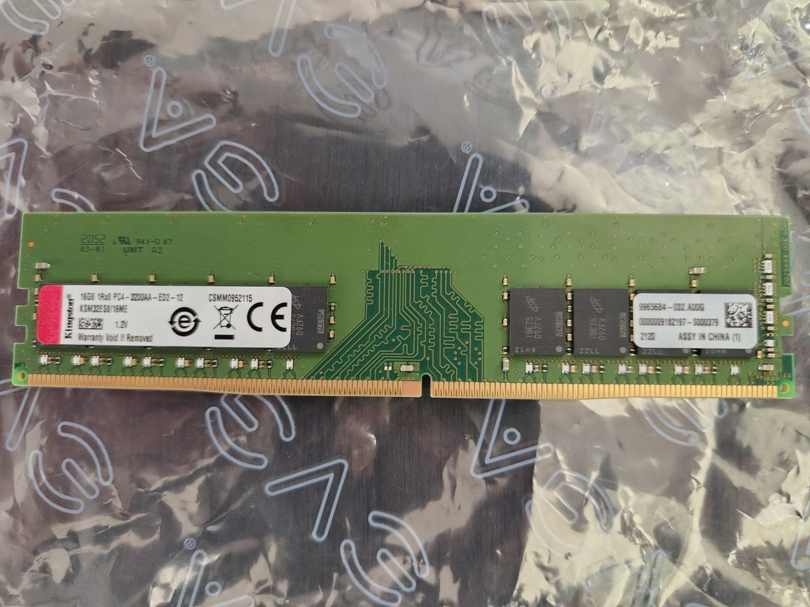 Kingston KSM32ES8/16ME 16GB DDR4 ECC Server RAM, Computers en Software, RAM geheugen, Gebruikt, Server, DDR4, Ophalen of Verzenden