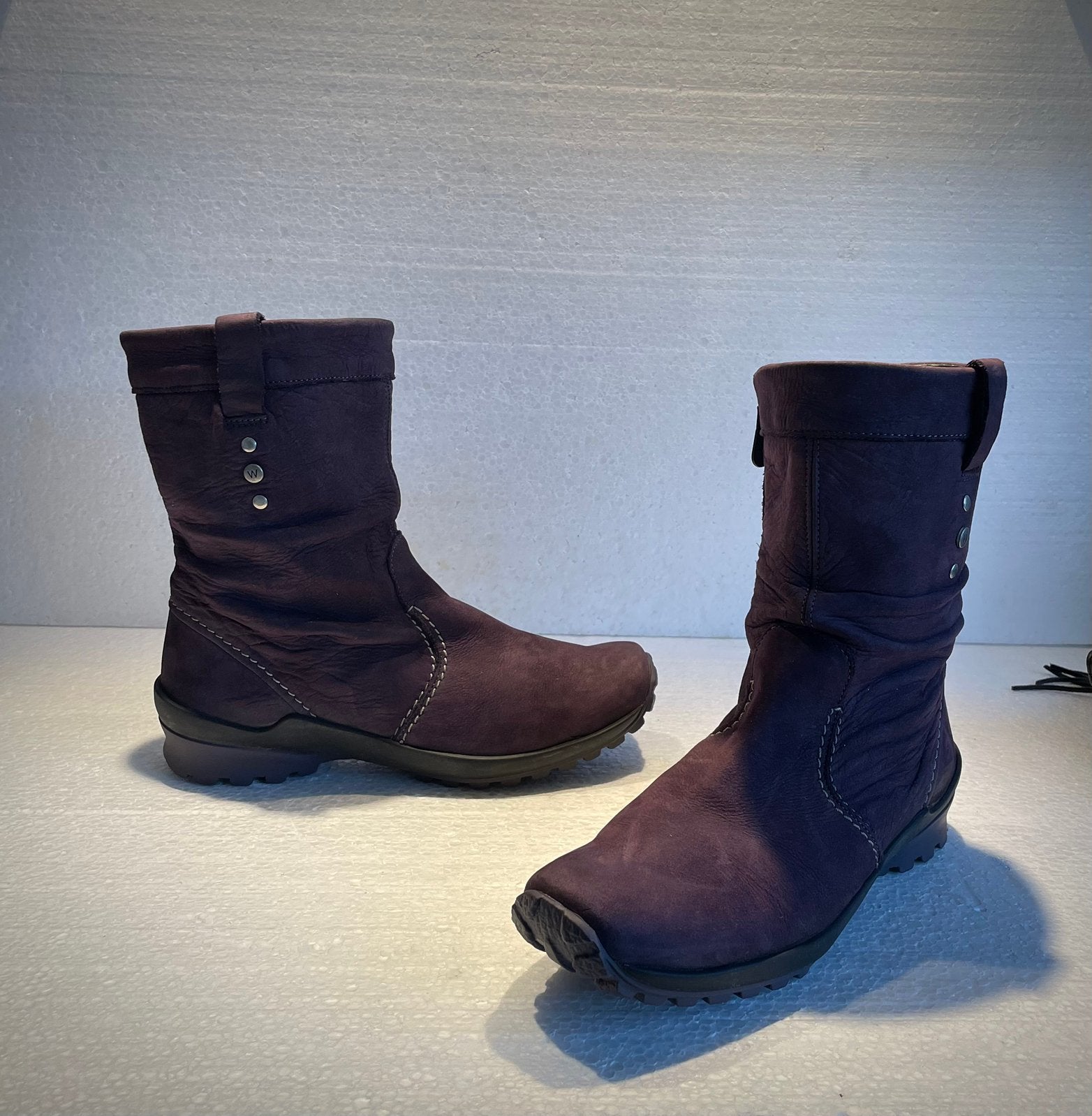 Wolky Comfort design enkel laarzen / lage laarzen paars 38, Ophalen of Verzenden, Overige kleuren, Lage of Enkellaarzen