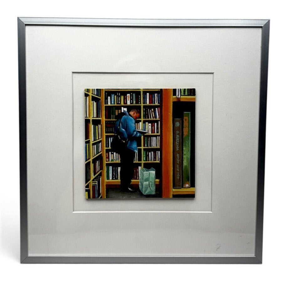 Gerard Boersma (1976) - 'Bibliotheek', Passe-partout, Ophalen of Verzenden, Overige materialen, Figuren