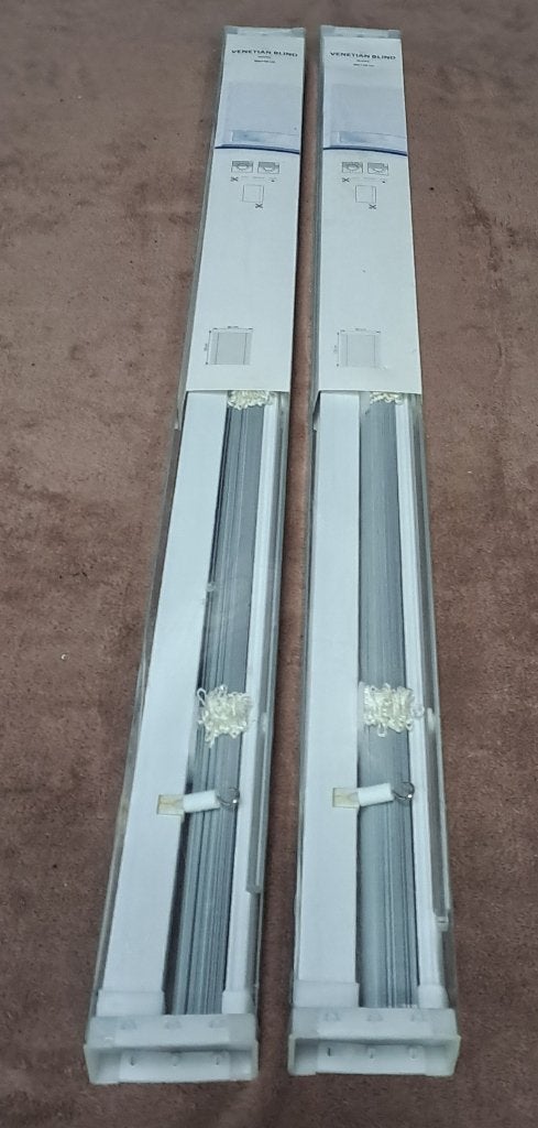 2 x Venetian Blind jaloezie Jysk 80 x 130 cm aluminium, Jaloezie, Overige merken, Wit, Metaal