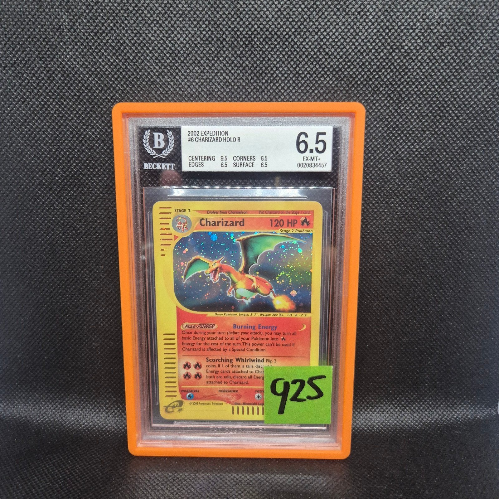 Charizard Holo Expedition BGS 6.5, Ophalen of Verzenden