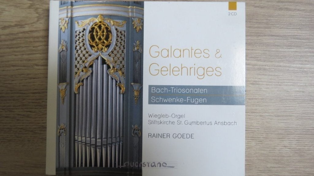 2cd Wiegleb orgel: Galantes Gelehriges, Rainer Goede Ansbach, Ophalen of Verzenden, Classicisme, Gebruikt, Kamermuziek