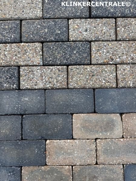 15m2 grijs betonklinkers keiformaat bkk bss oprit/terras, Bij dit gebruikte product niet meer te achterhalen., Gebruikt, Verzenden
