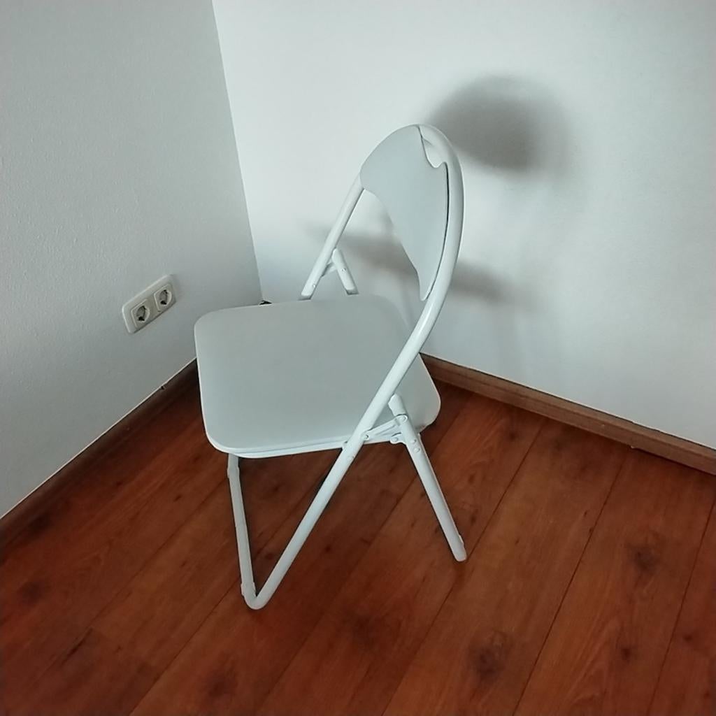 Klapstoel, Ophalen, Wit, Eén