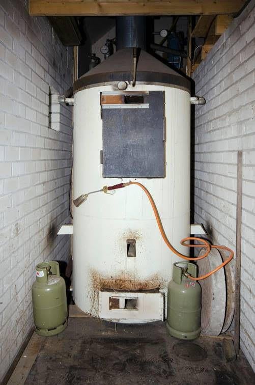 Houtgestookte cv ketel, Ophalen, Gebruikt, Kachel, 60 tot 150 cm