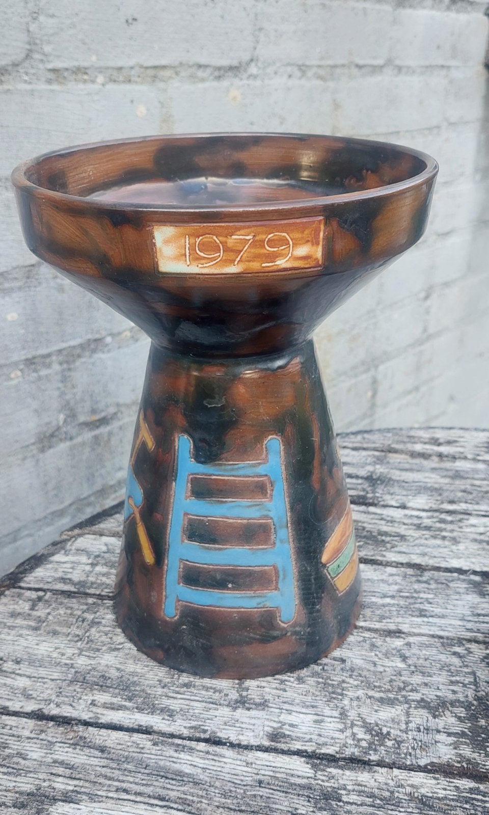 Vintage keramiek pot - Henk Potters uit Oisterwijk, Antiek en Kunst, Ophalen