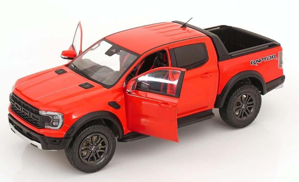 Ford Ranger Raptor 2024 Oranje / Zwart 1-18 Solido, Hobby en Vrije tijd, Modelauto's | 1:18, Solido, Auto, Solido, Nieuw