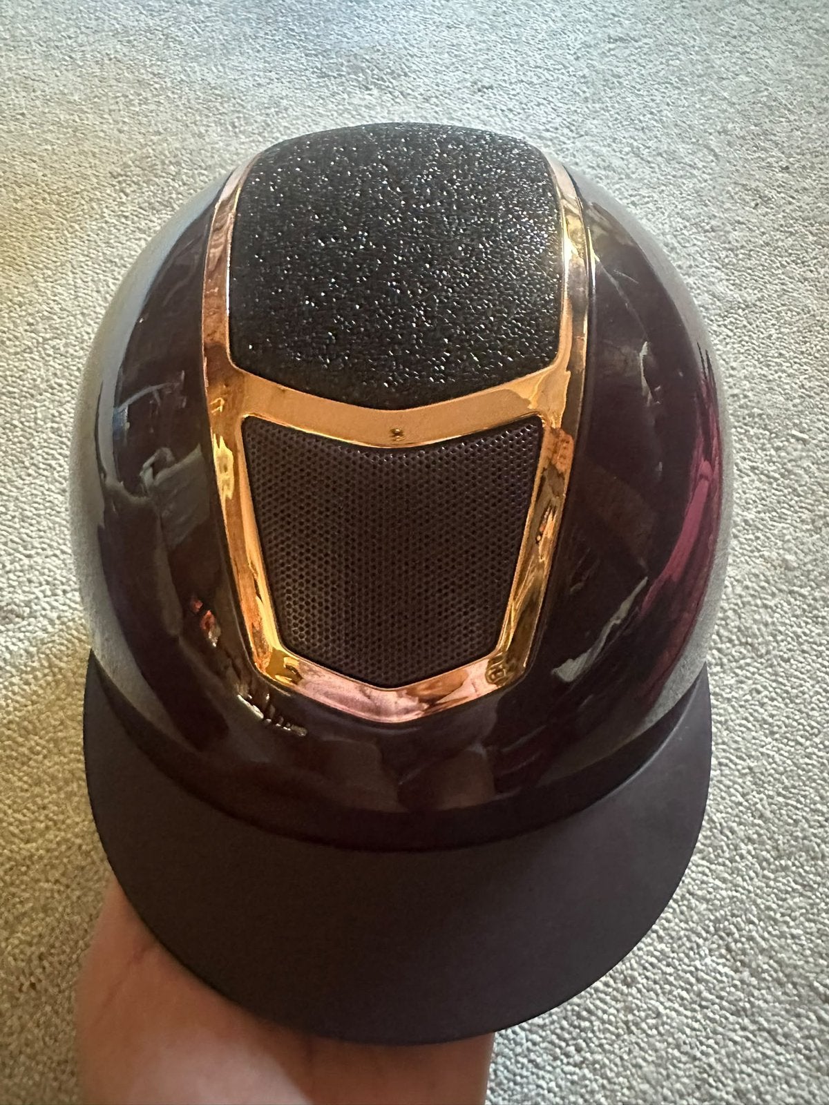 Harry's Horse Cap Matterhorn Sparkle bordeaux, Dieren en Toebehoren, Ophalen of Verzenden, Zo goed als nieuw, Dressuur