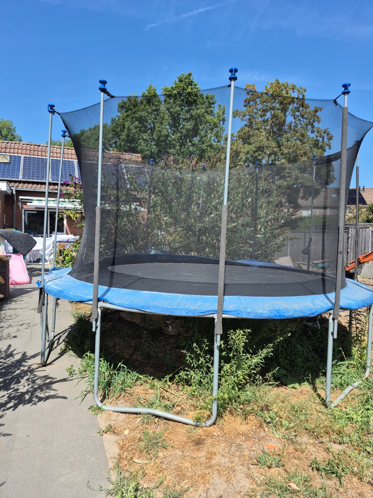 Trampoline met veiligheidsnet, Ophalen, Gebruikt