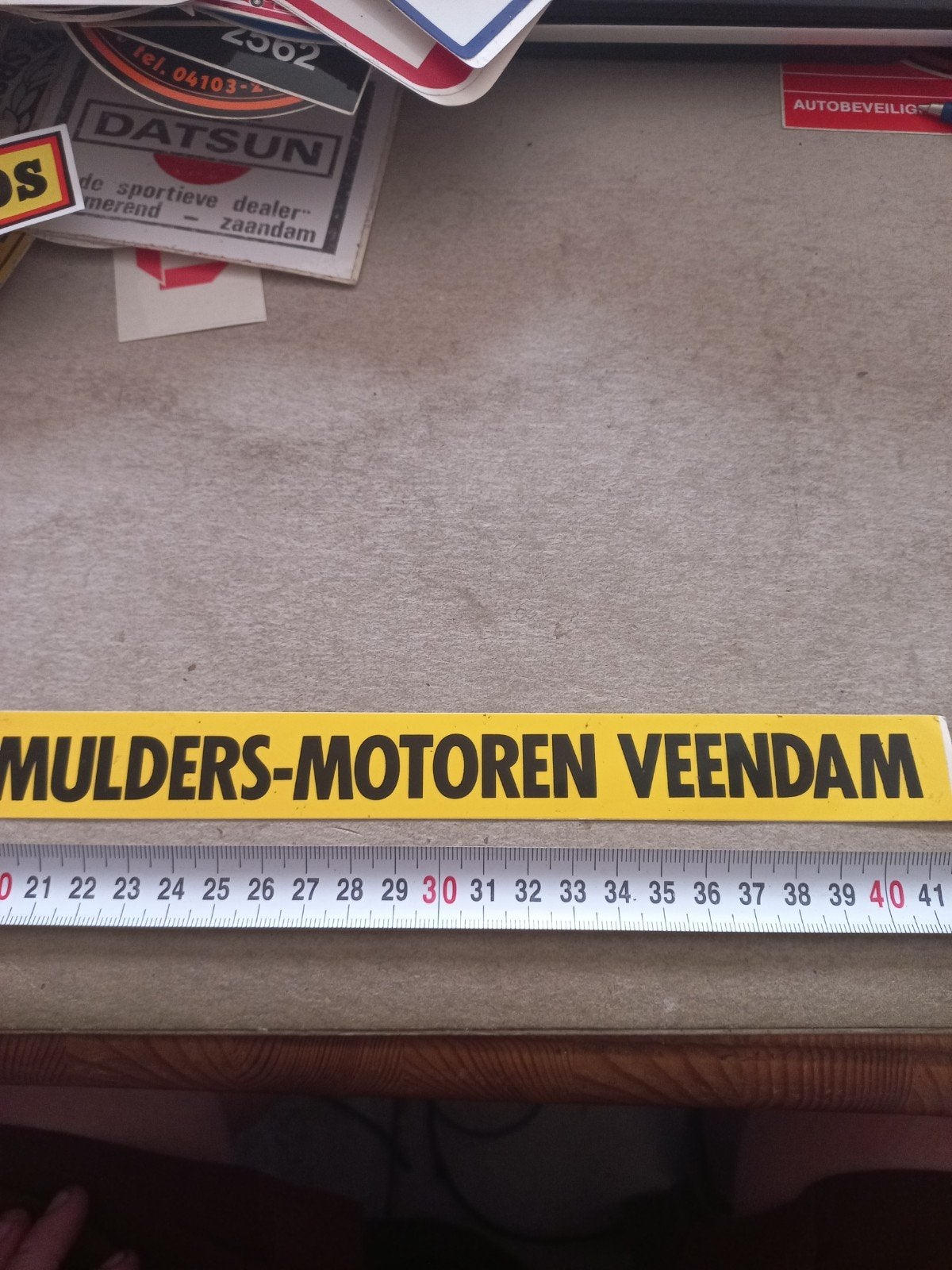 Mulders-Motoren Veendam Sticker/Bordje, Ophalen of Verzenden, Zo goed als nieuw