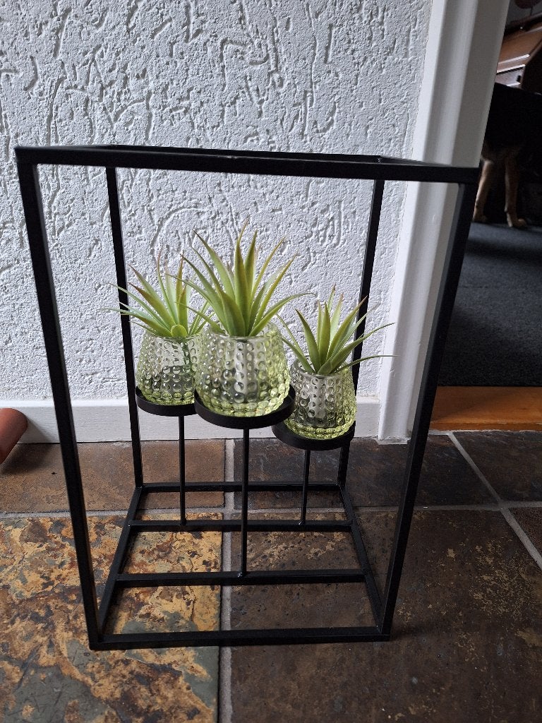 Zwart metalen rek met of zonder accessoires, Ophalen of Verzenden, Zo goed als nieuw, Zwart, Metaal