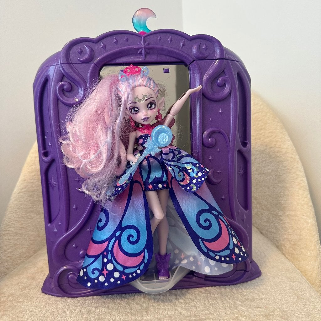 Magic Mixies Pixie Supremes Toverspiegel + Pop Luna 30cm, Ophalen, Zo goed als nieuw, Overige typen