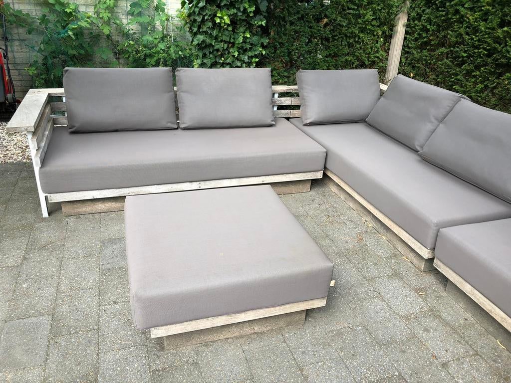 Loungebank, Ophalen, Hout