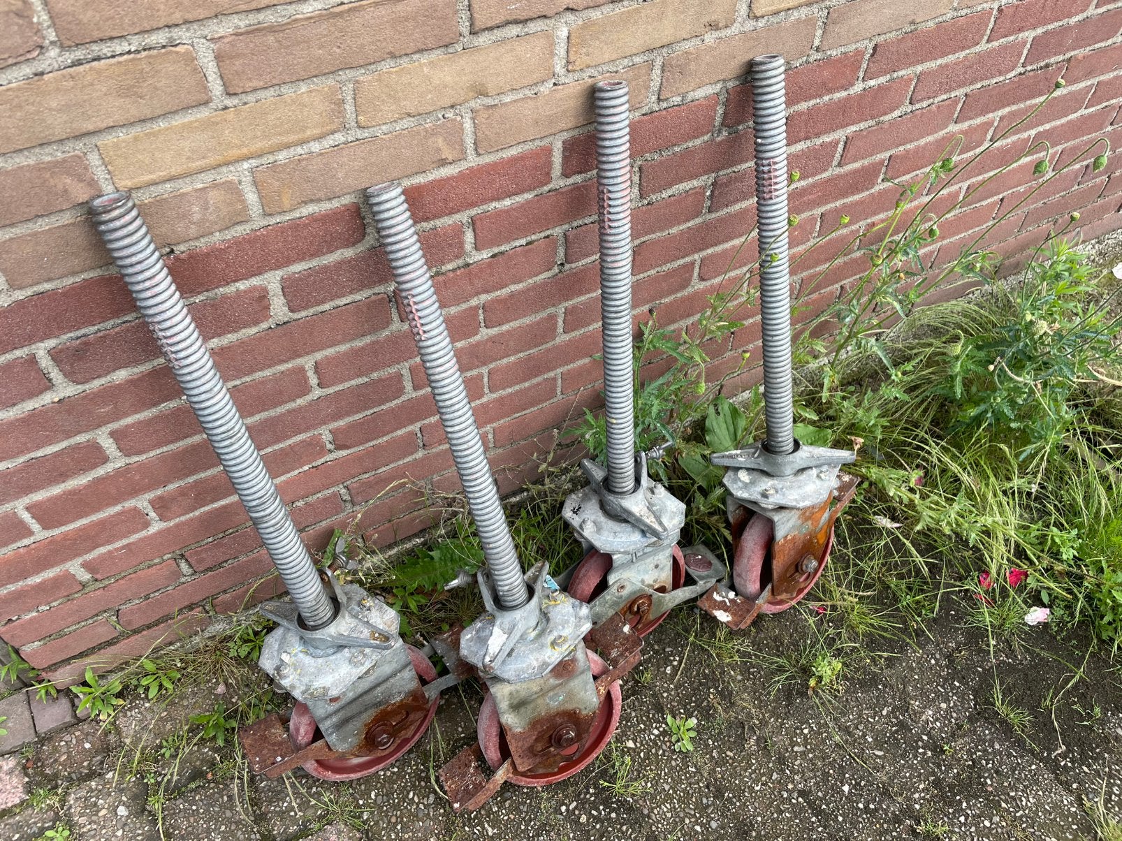 Layher wielen, Ophalen, Zo goed als nieuw, Rolsteiger of Kamersteiger, 5 meter of hoger