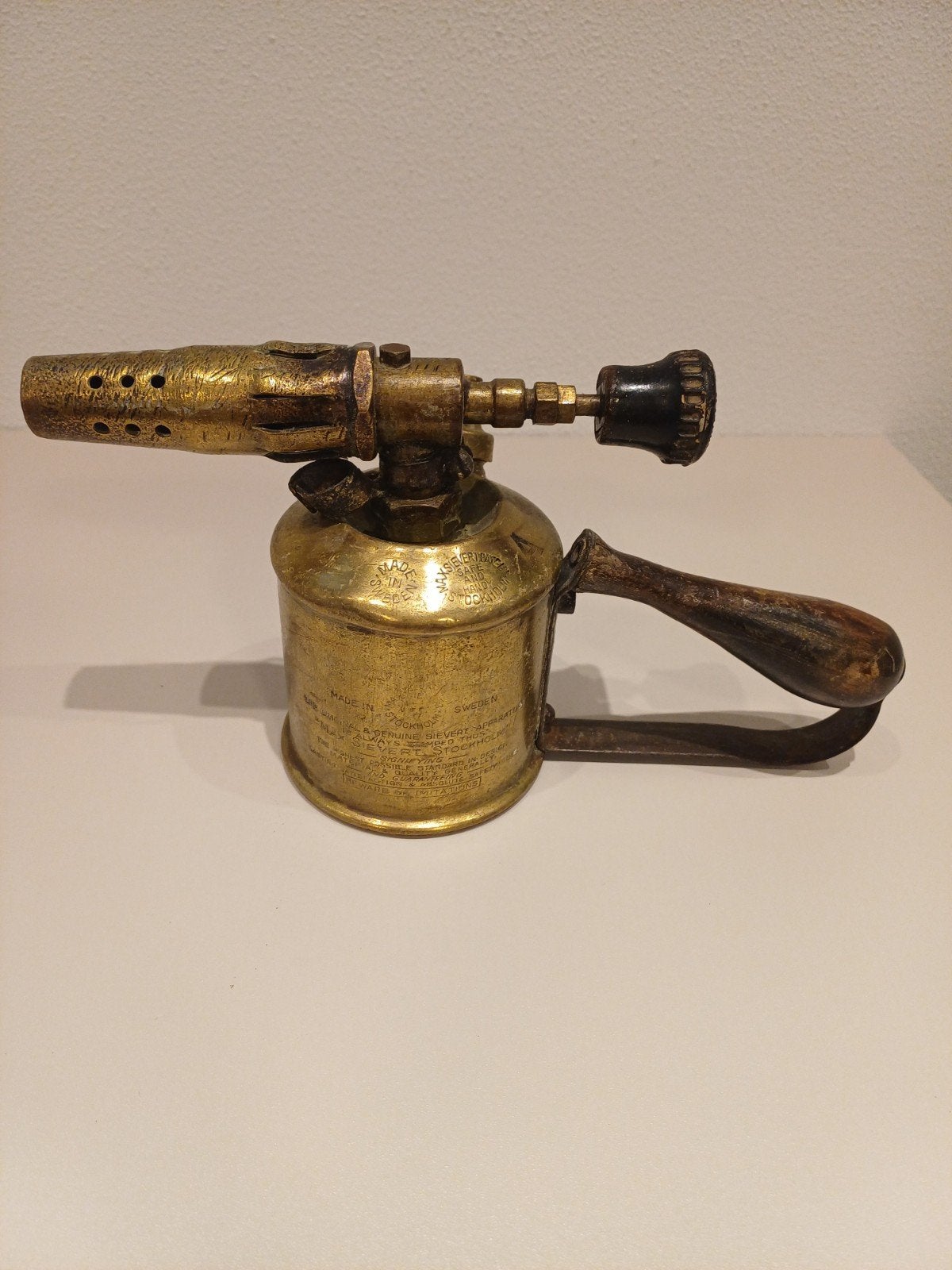 Soldeerbrander., Ophalen