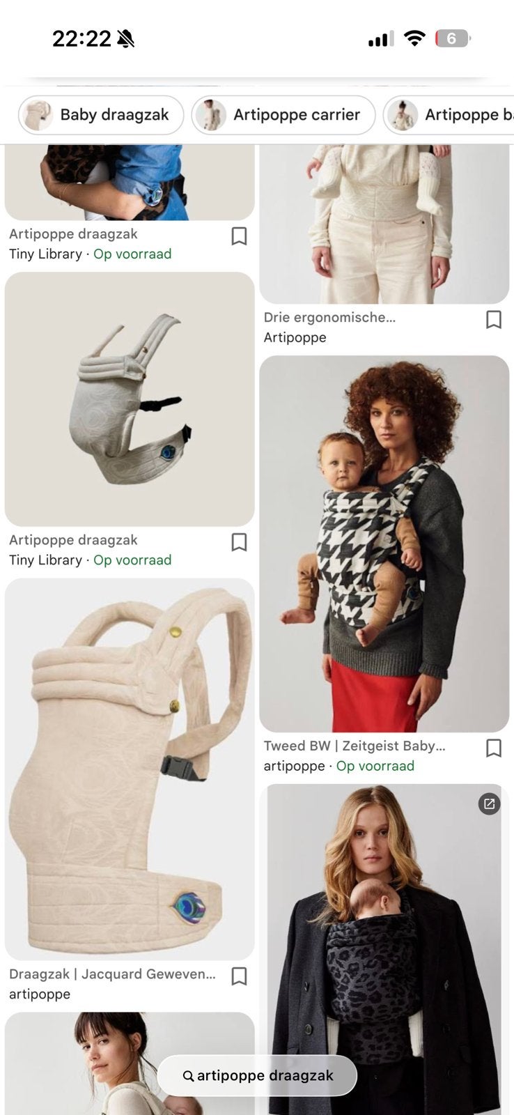 Artipoppe draagzak gratis €50 kortingscode, Overige merken, Buik of Rug, Ophalen of Verzenden, Zo goed als nieuw