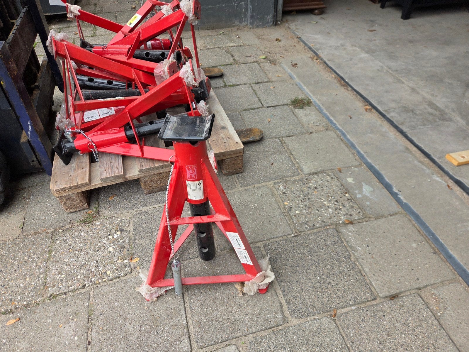 Robuuste Assteunen - 16 ton, Auto diversen, Krikken, Ophalen, Gebruikt, Manueel, Schaarkrik