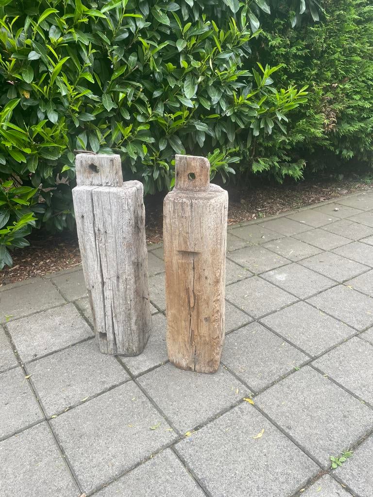 Ouden eiken balken, Tuin en Terras, Palen, Balken en Planken, Ophalen of Verzenden, Zo goed als nieuw, 250 cm of meer, Balken