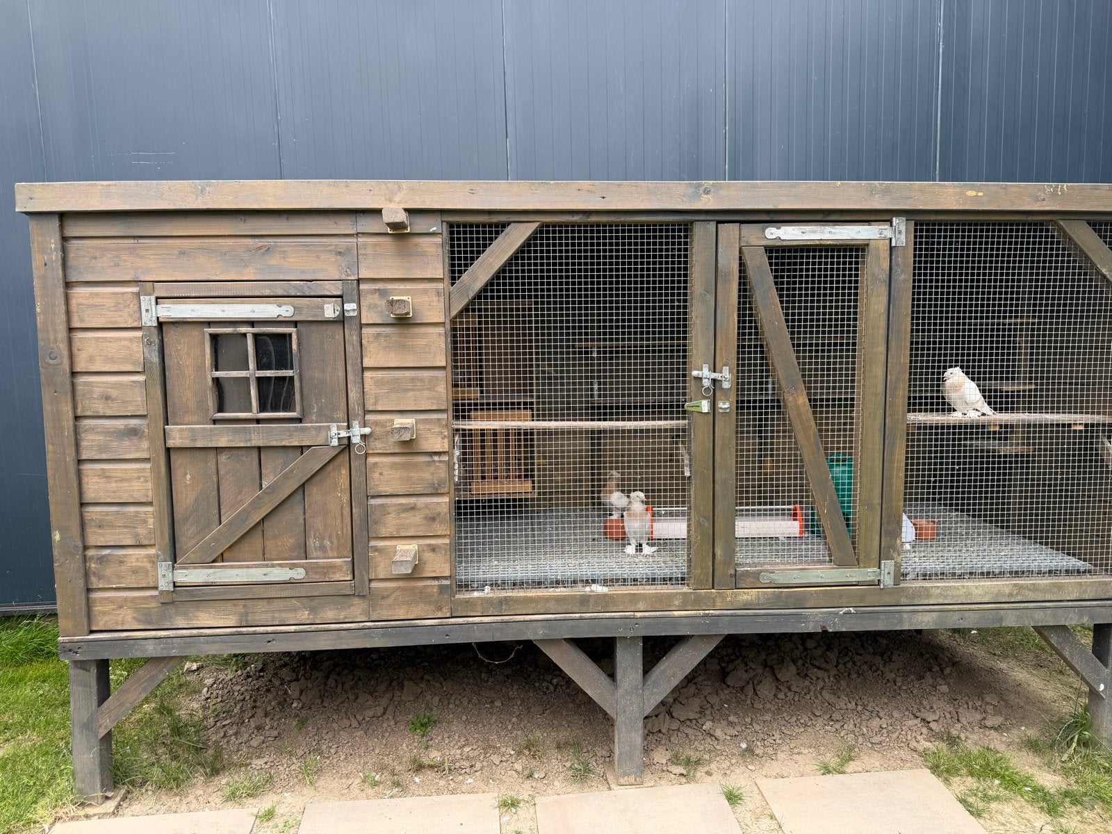 Hokken voor kippen en duiven, Ophalen, Zo goed als nieuw, Hout, Vogelkooi