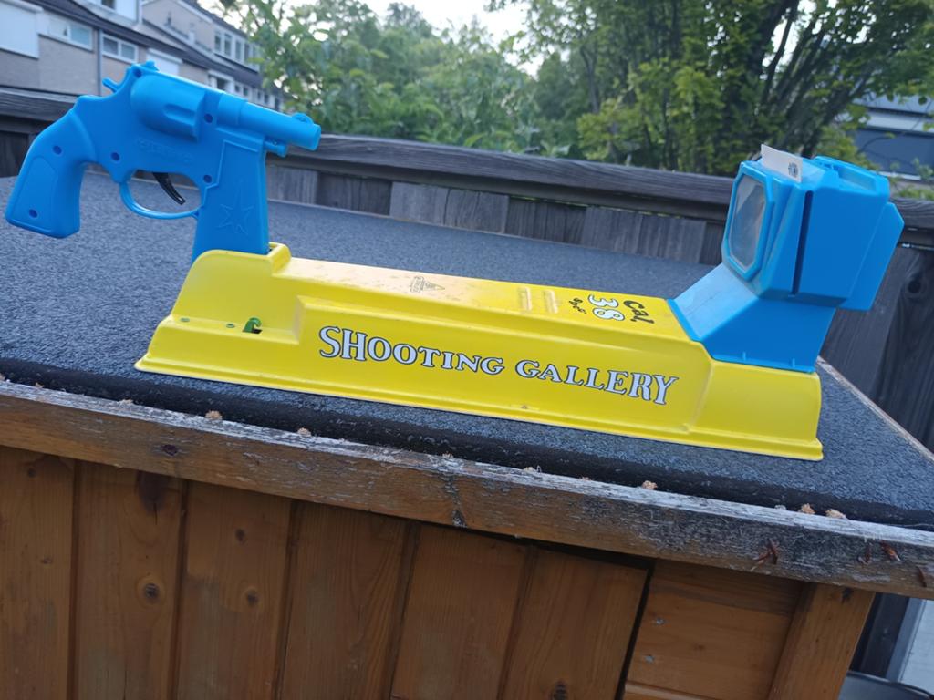 Vintage Kunststof Schietspel - Ideaal voor Kinderen, Ophalen of Verzenden, Gebruikt, Jongen of Meisje