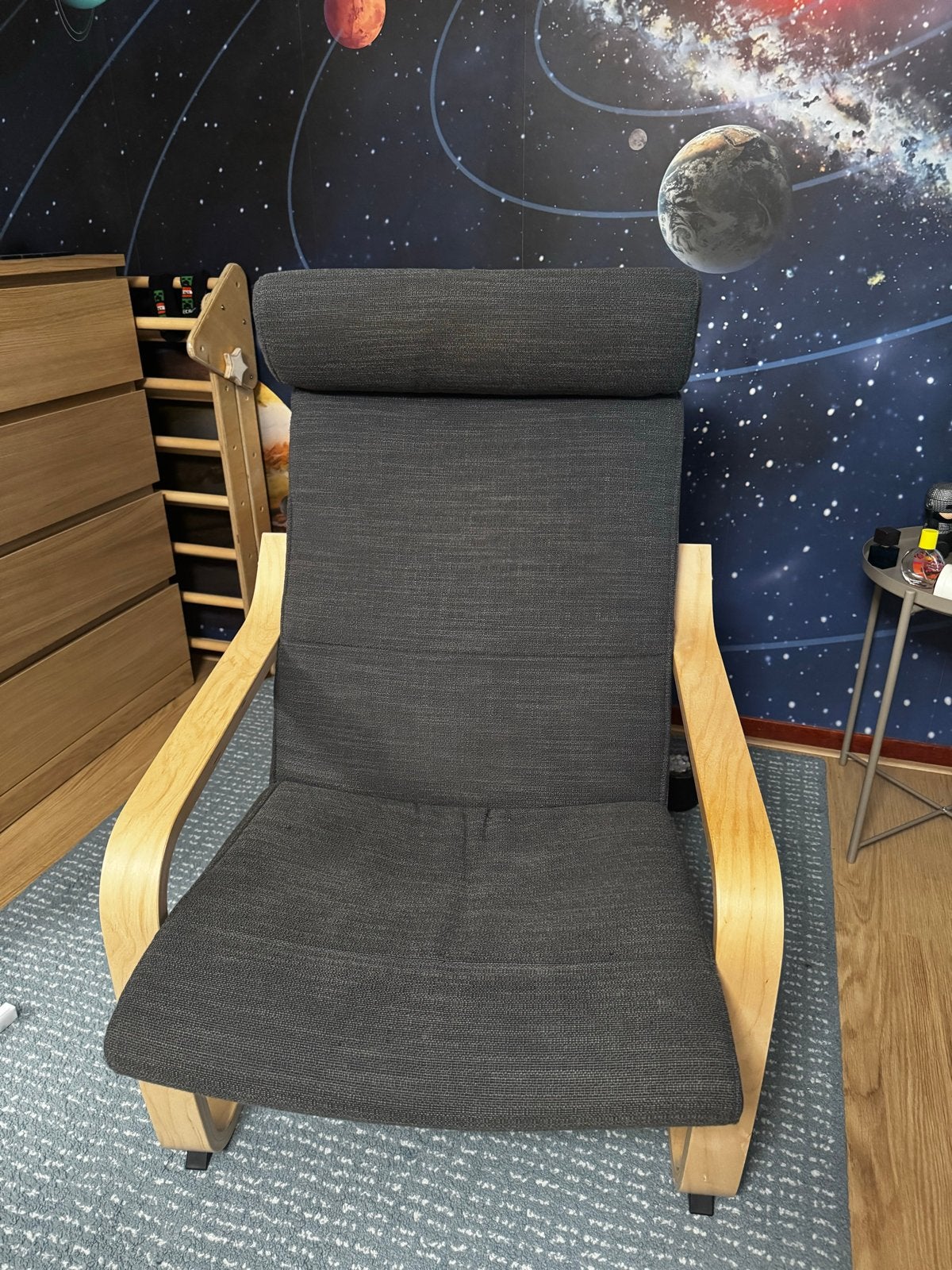 IKEA-POÄNG-2 chairs, Ophalen, Gebruikt, Hout, Eén