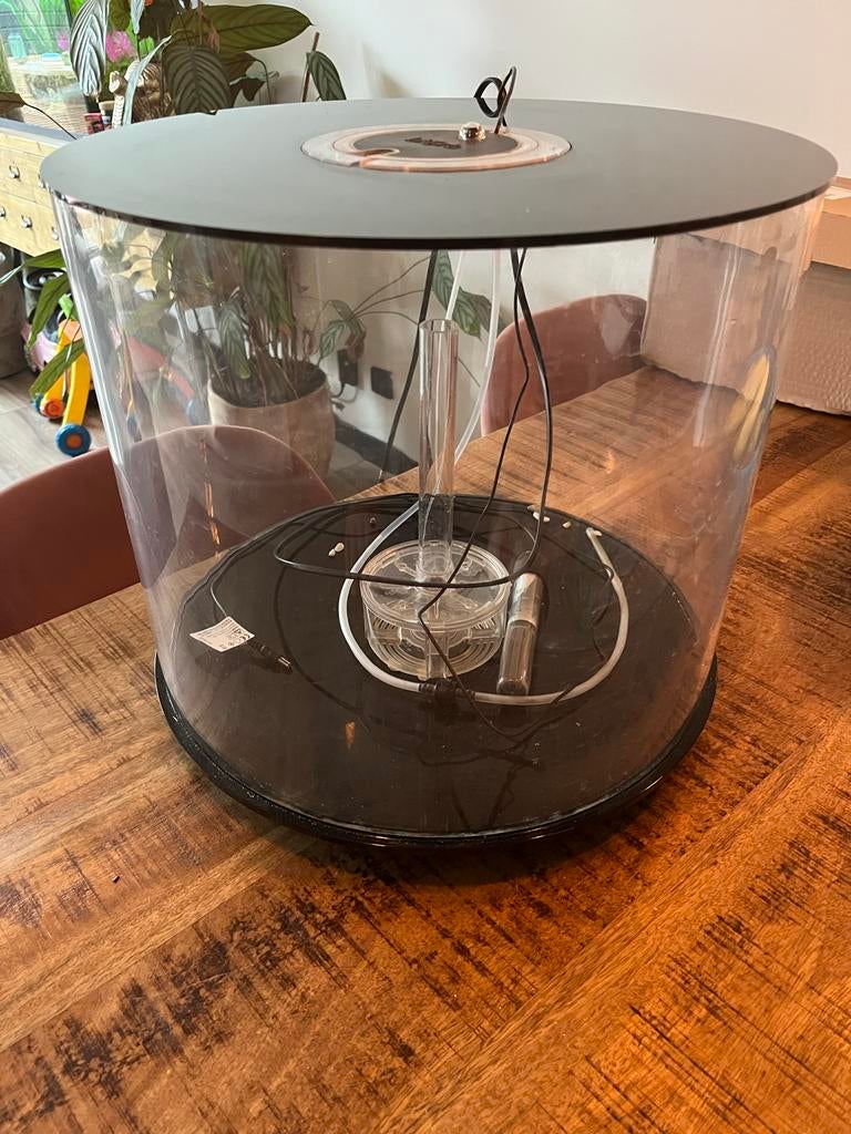 Aquarium rond biOrb Tube 35 LED Zwart, Ophalen, Gebruikt, Leeg aquarium