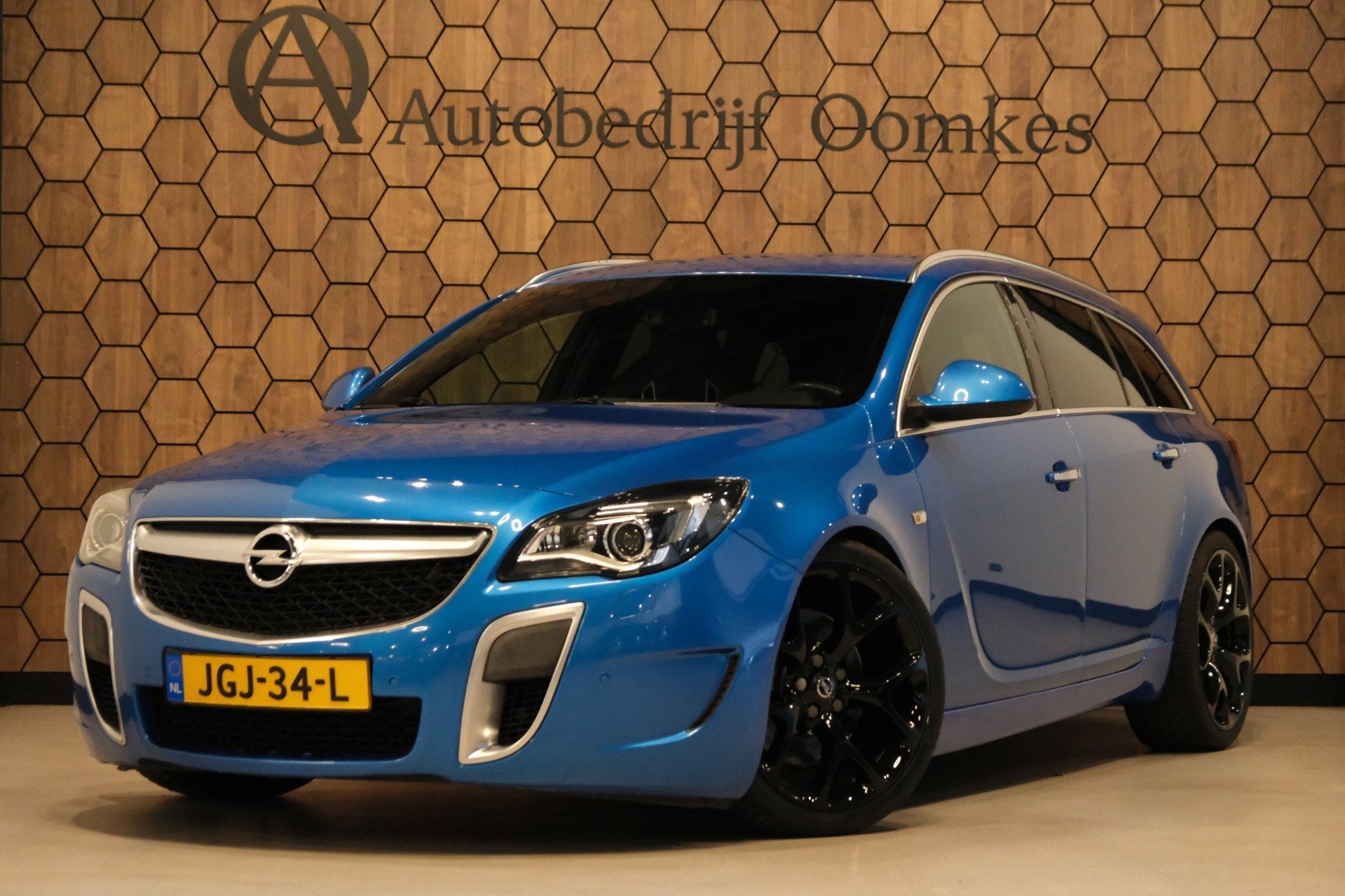 Opel Insignia Sports Tourer 2.8 T OPC 4x4 325pk! *Recaro Spo, Euro 5, Gebruikt, Zwart, Blauw