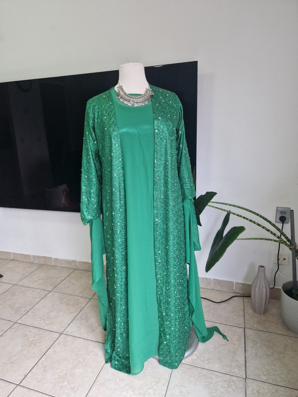 koerdischejurk, Kleding | Dames, Gelegenheidskleding, Overige typen, Ophalen of Verzenden, Groen, Onbekend