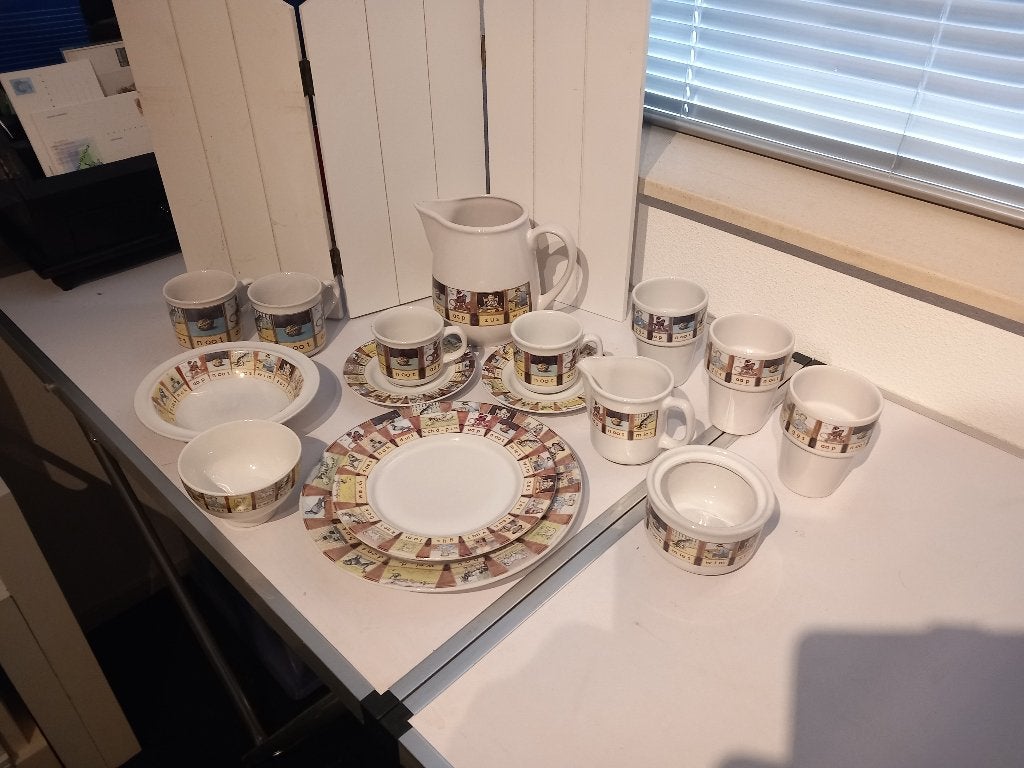 Aap noot mies servies van Ter Steege, Huis en Inrichting, Keuken | Servies, Keramiek, Overige typen, Ophalen of Verzenden, Zo goed als nieuw