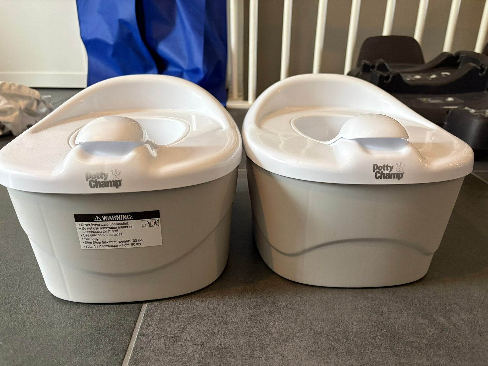 2 potjes van Potty Champ, Ophalen, Zo goed als nieuw