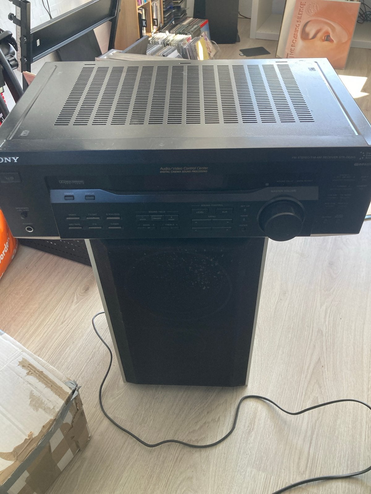 Sony STR-DE245 Receiver met afstandsbediening, Gebruikt, Ophalen of Verzenden, 60 tot 120 watt, Sony