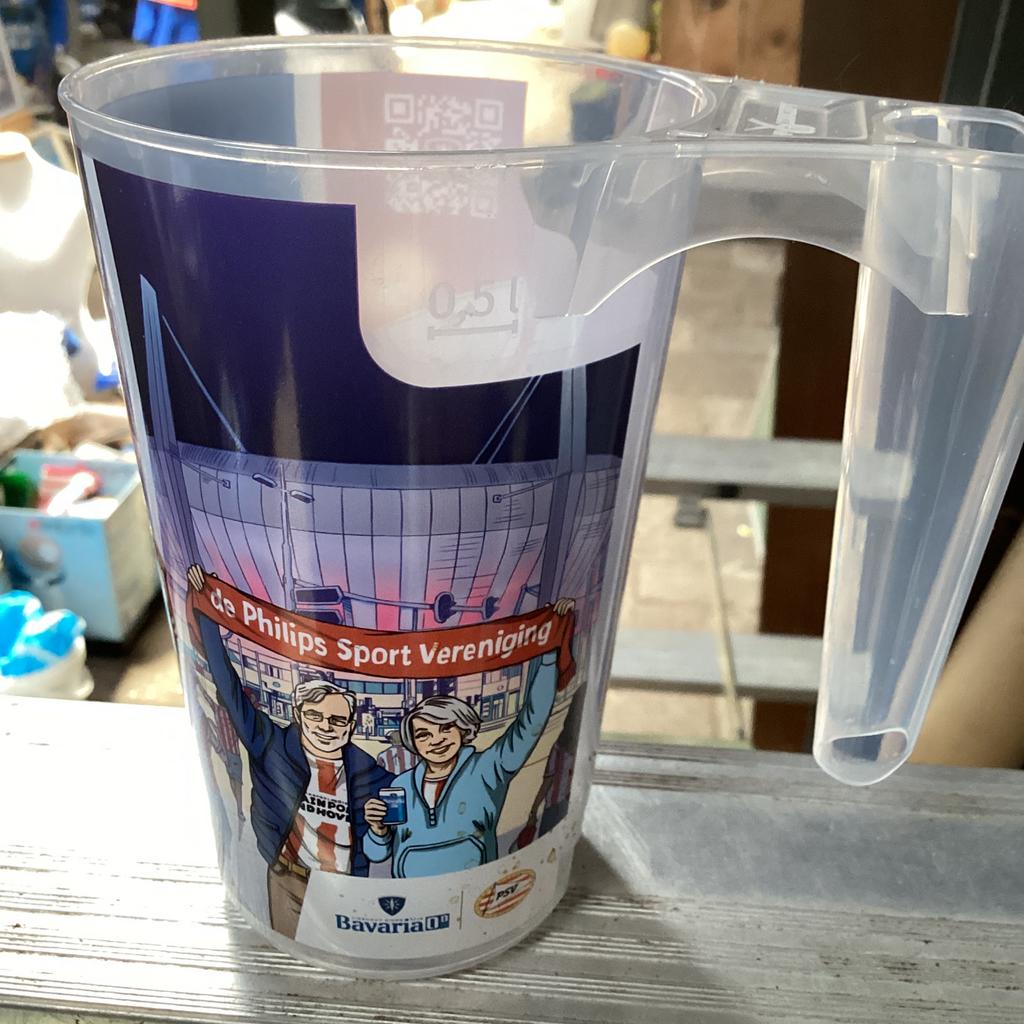 Psv bavaria nieuwste beker 0,5 l, Ophalen of Verzenden, Zo goed als nieuw, Glas of Glazen, Jupiler