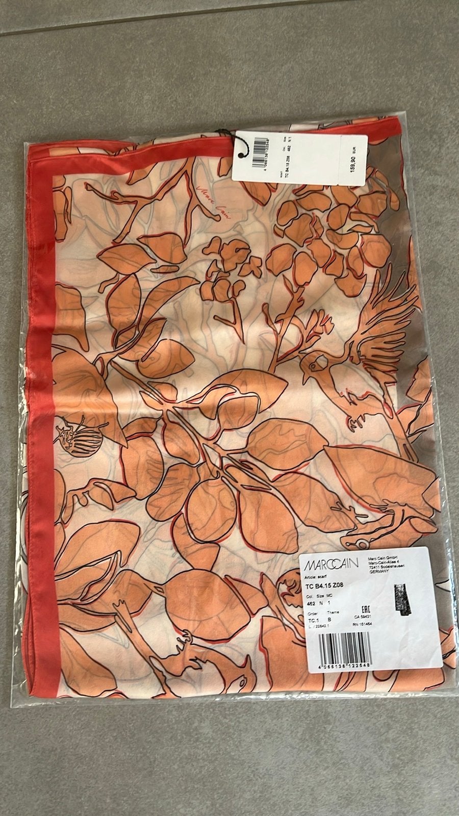 Marccain zijden sjaal - Nieuw met label, Kleding | Dames, Mutsen, Sjaals en Handschoenen, Verzenden, Nieuw, Sjaal