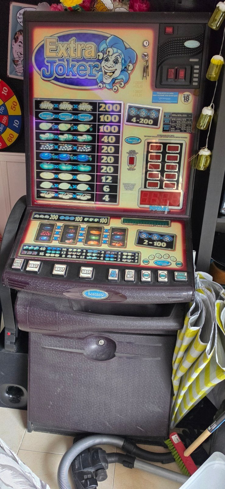 Barcrest Extra Joker gokkast, Ophalen, Gebruikt, Met sleutels