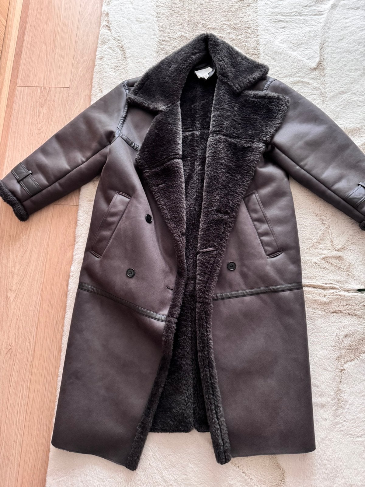 Jas H&M, Ophalen of Verzenden, Zo goed als nieuw, Maat 38/40 (M), Zwart
