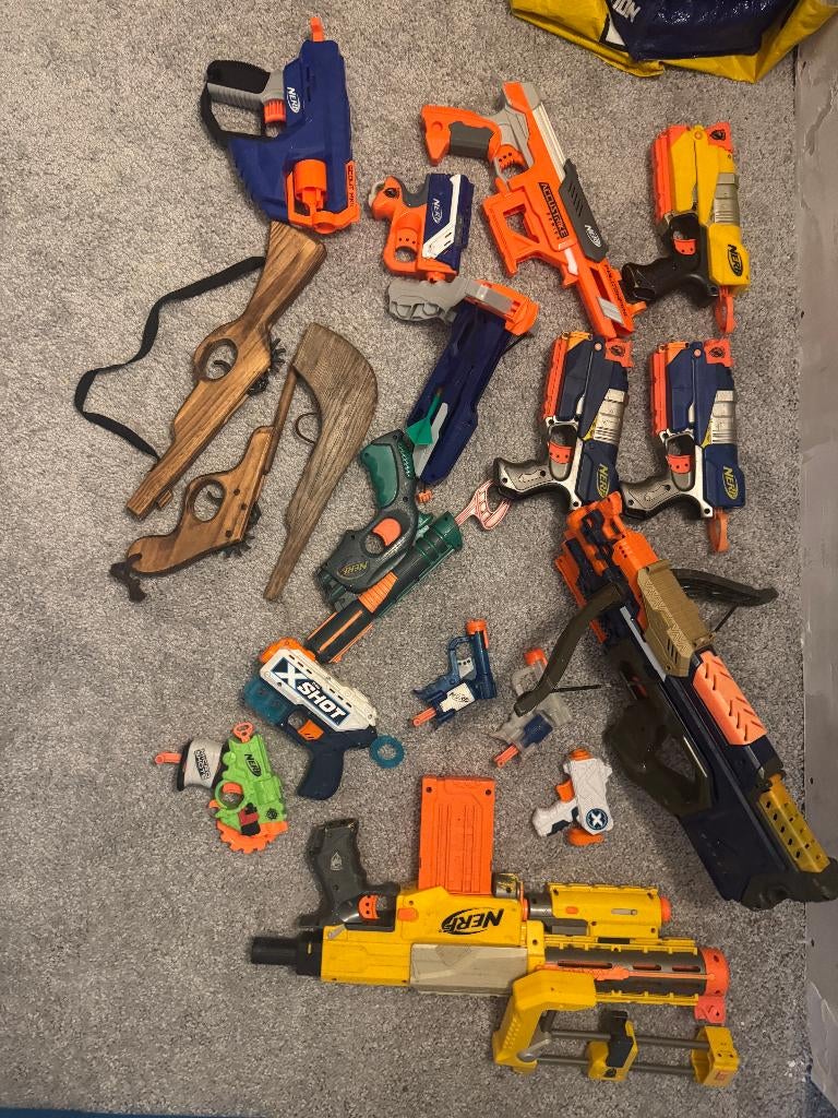 Nerf pistolen set, Kinderen en Baby's, Ophalen of Verzenden, Gebruikt