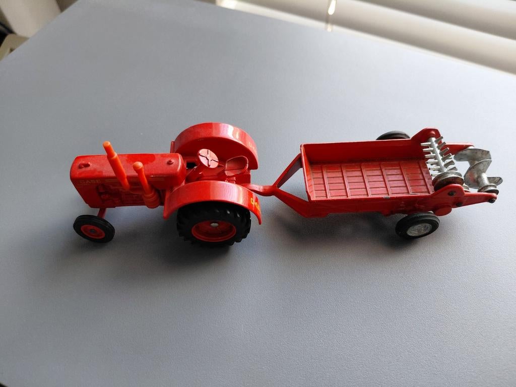 Ertl Case traktor met Joal mestverspreider, Ophalen of Verzenden, Zo goed als nieuw, Tractor of Landbouw, Overige merken