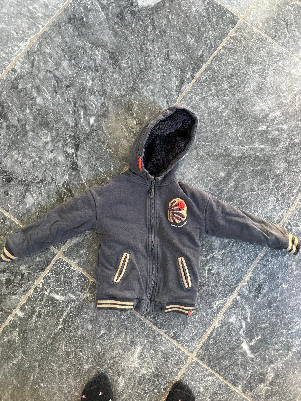 Z8 jongens vest met teddy voering - Maat 104/110, Ophalen of Verzenden, Gebruikt, Jongen, Jas