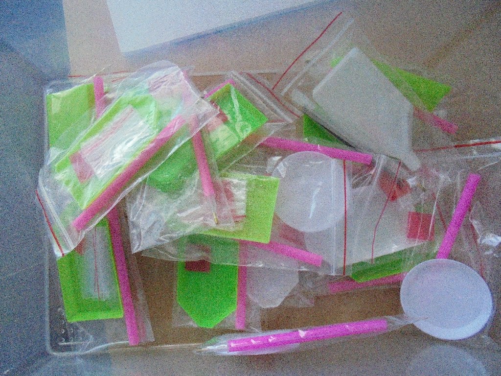 painting schudbakjes en accessoires, Groen, Overige thema's, Nieuw, Ophalen of Verzenden