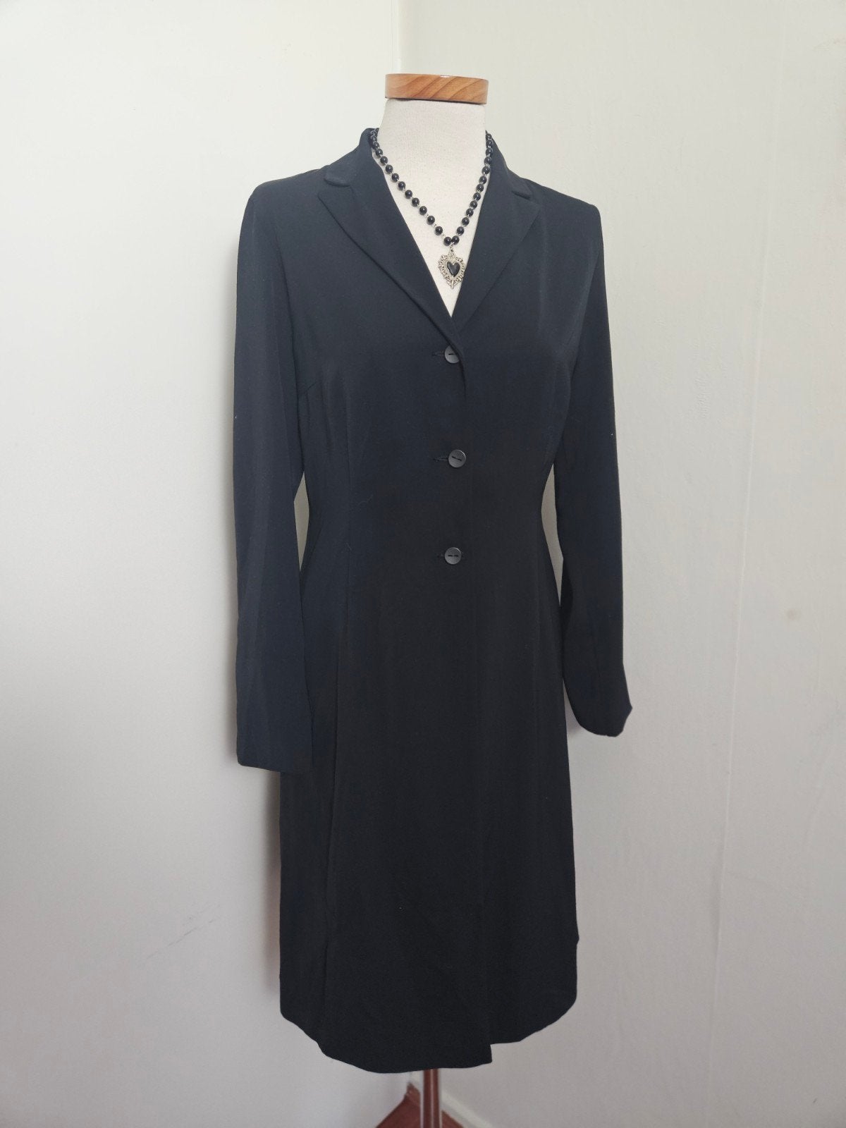 Prachtige z.g.a.n. zwarte lange blazer van Expresso, mt 38!, Maat 38/40 (M), Expresso, Zwart, Ophalen of Verzenden