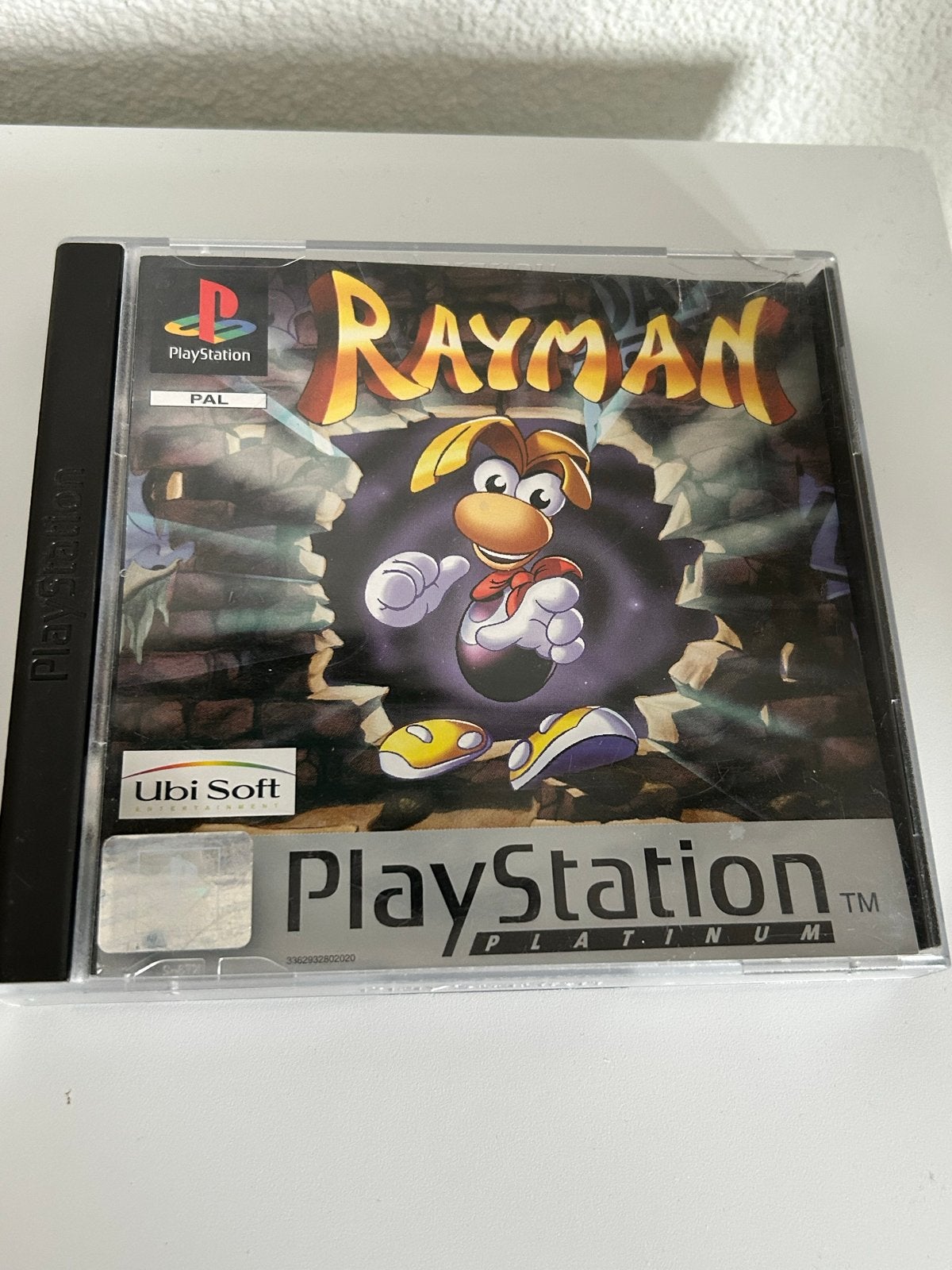 Lege doos Rayman PlayStation Platinum (spel ontbreekt), Gebruikt, 1 speler, Ophalen of Verzenden, Vanaf 3 jaar