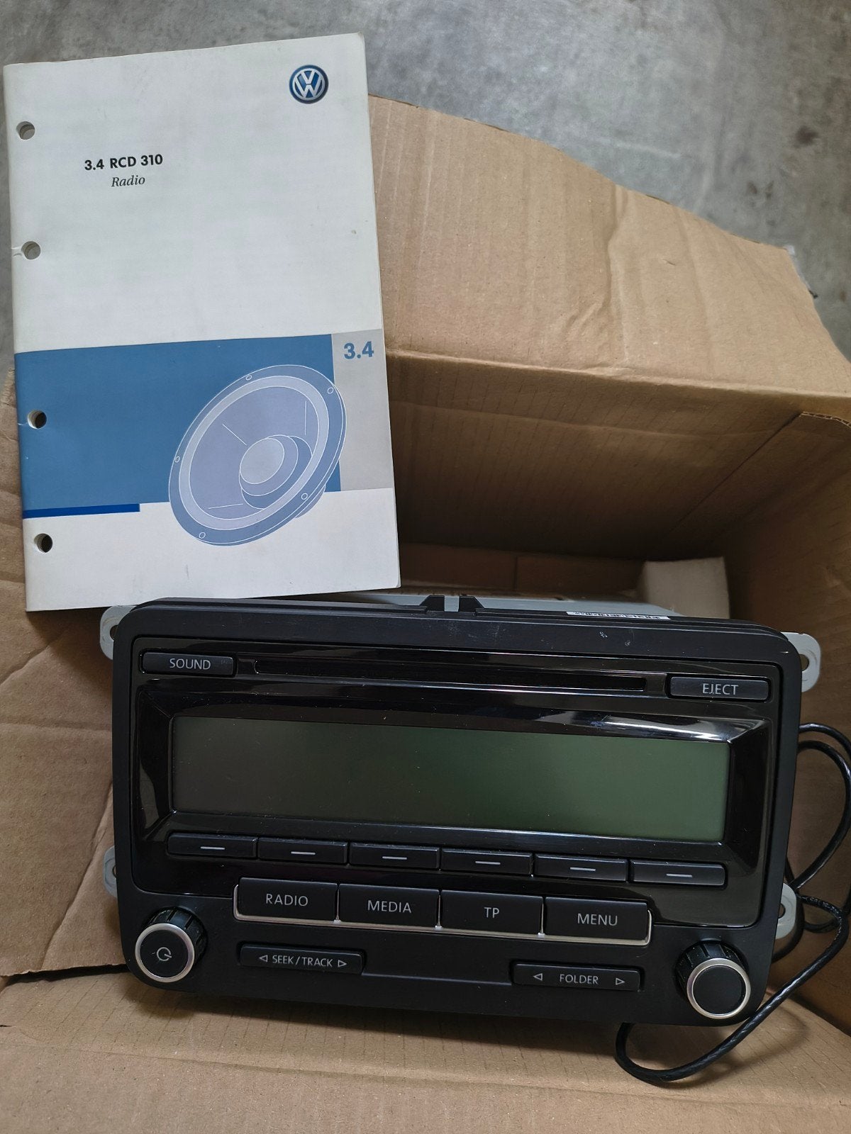 originele volkswagen radio/cd speler, Ophalen of Verzenden, Gebruikt