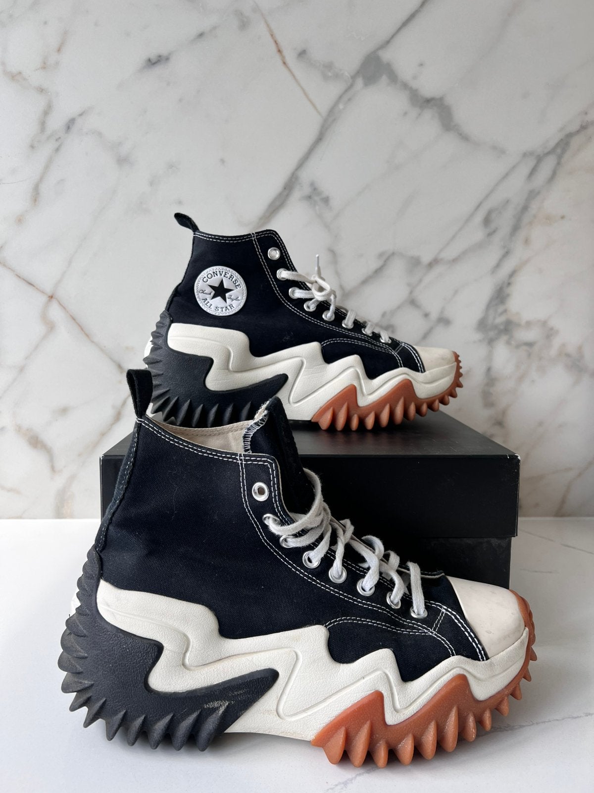 CONVERSE ALL STARS RUN STAR MOTION HI ZWART WIT MAAT 42,5, Overige kleuren, Ophalen of Verzenden, Sneakers of Gympen, Zo goed als nieuw