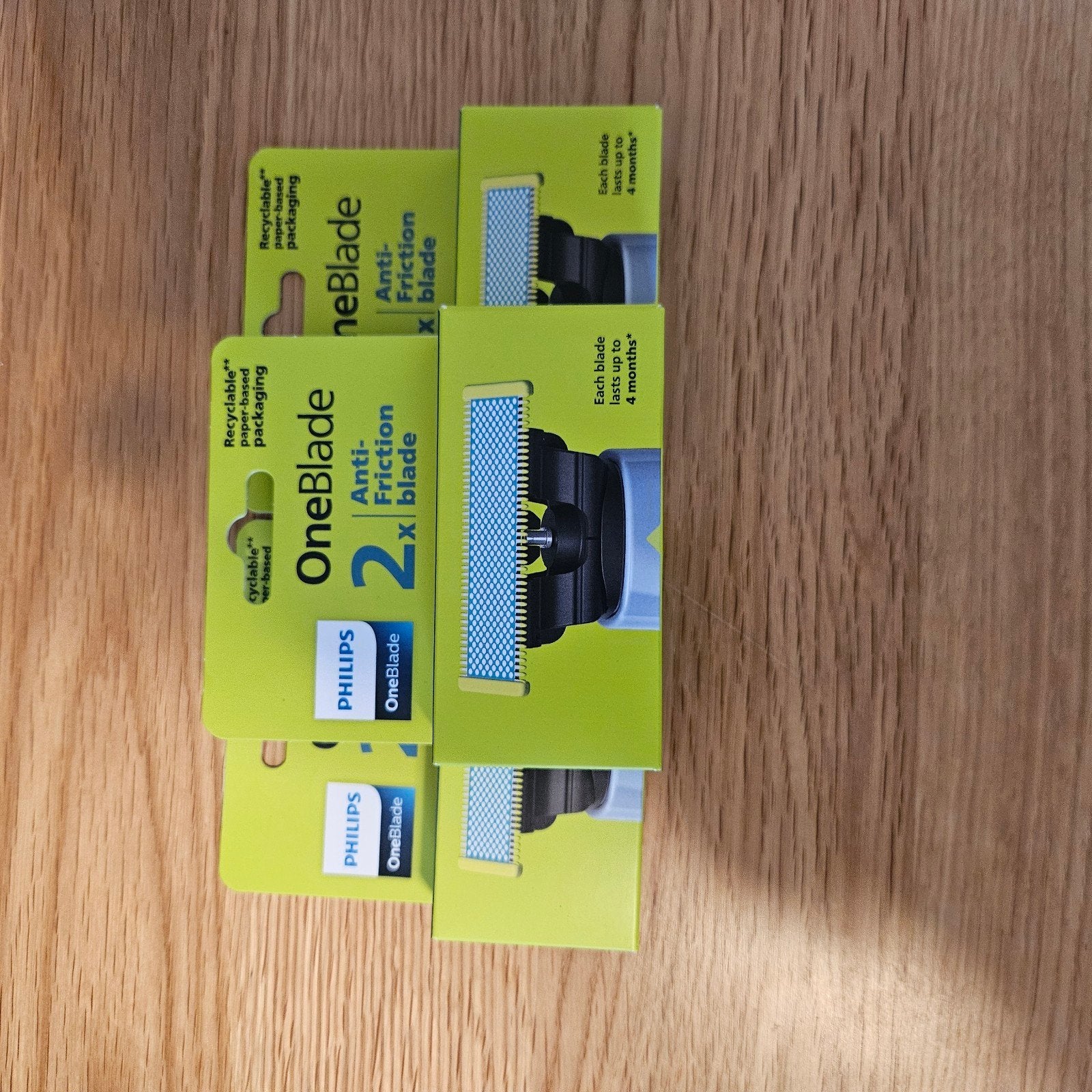 Philips OneBlade Anti-Friction Mesjes - 2 stuks, Ophalen of Verzenden, Nieuw, Scheren en Epileren