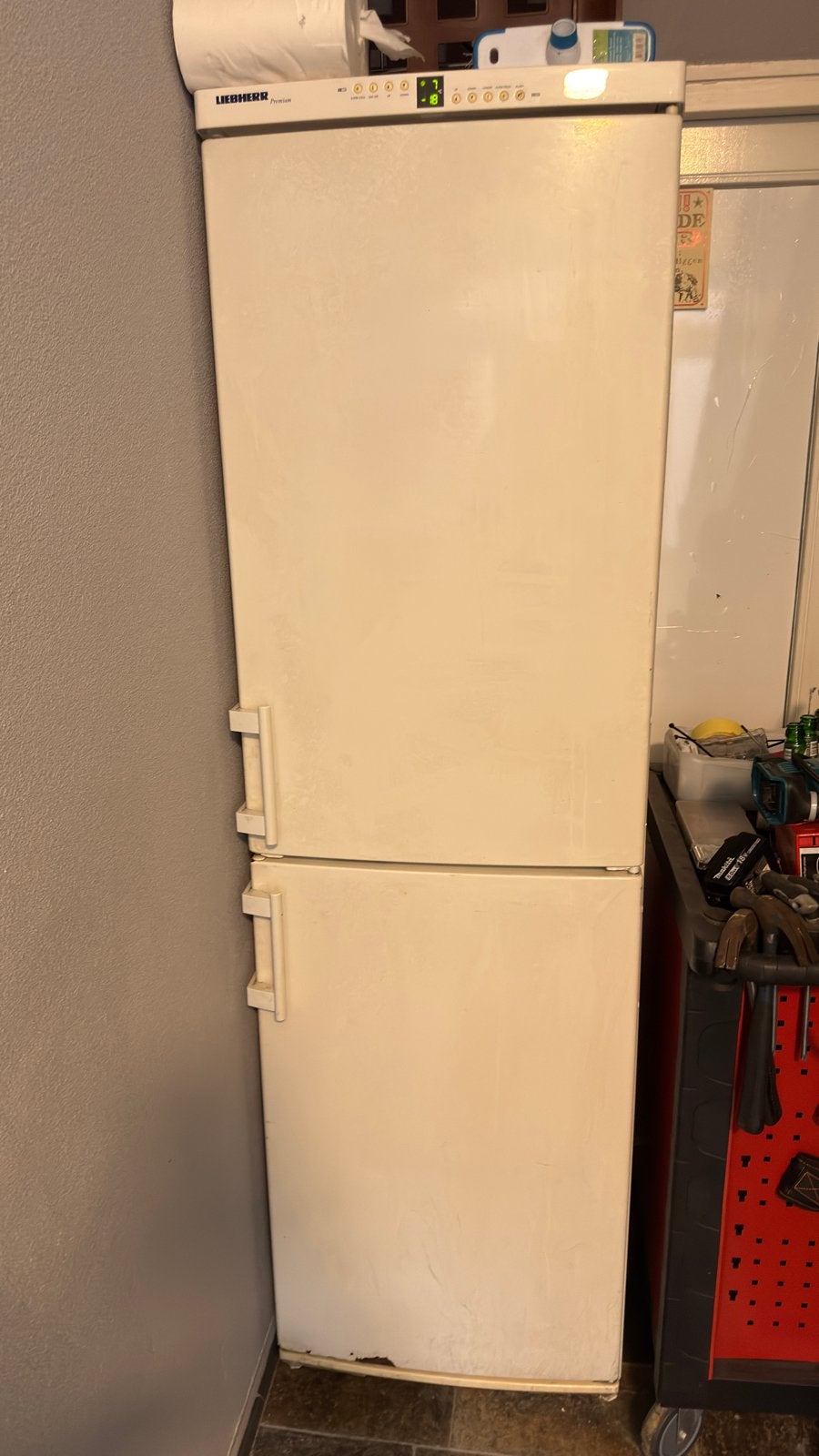 Liebherr Premium Koel-vriescombinatie - Wit, Ophalen, Gebruikt, 200 liter of meer, 60 cm of meer