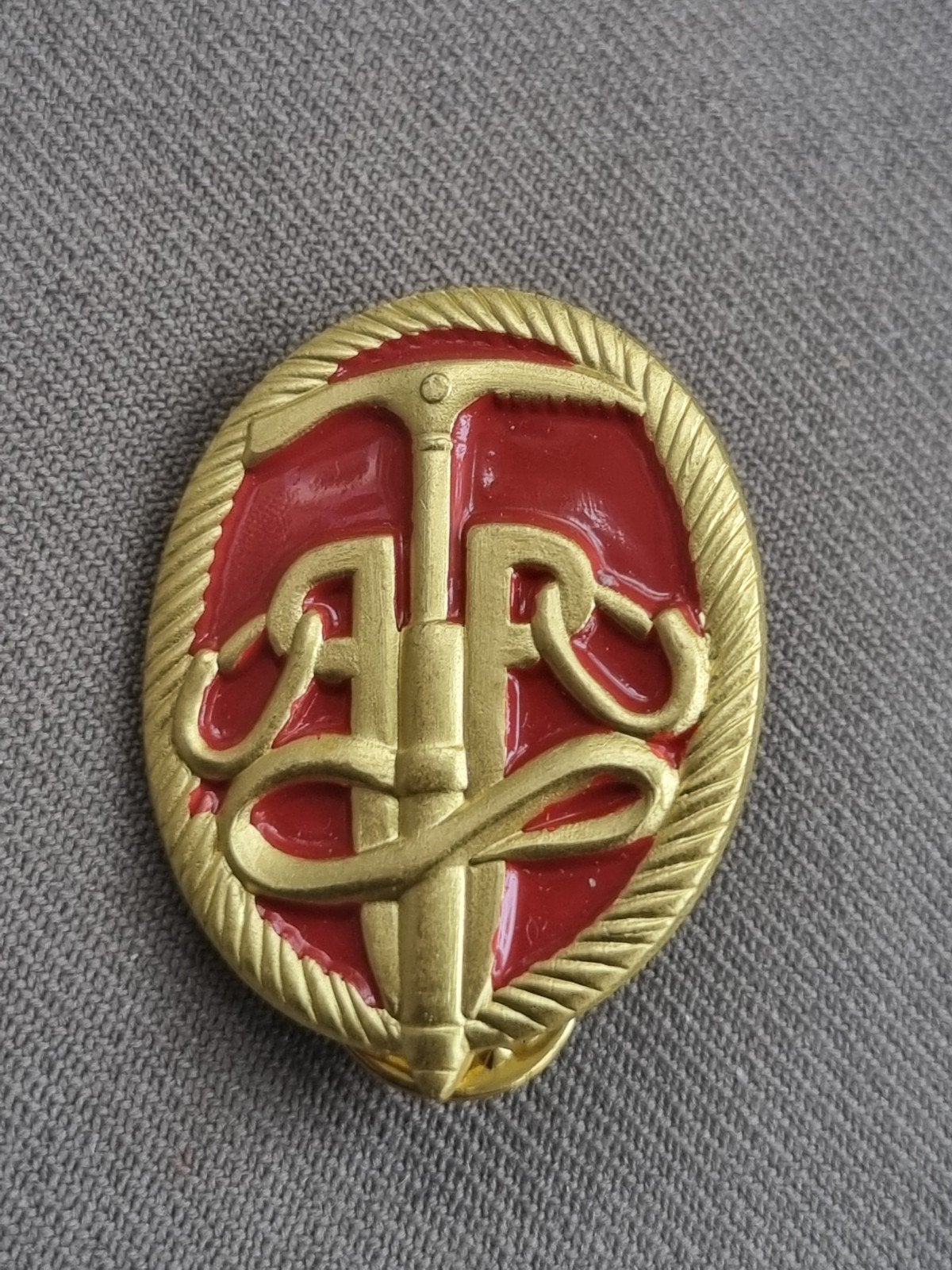 Pinspeld Instructeur Rotsklimmen, Ophalen of Verzenden, Landmacht, Nederland, Embleem of Badge