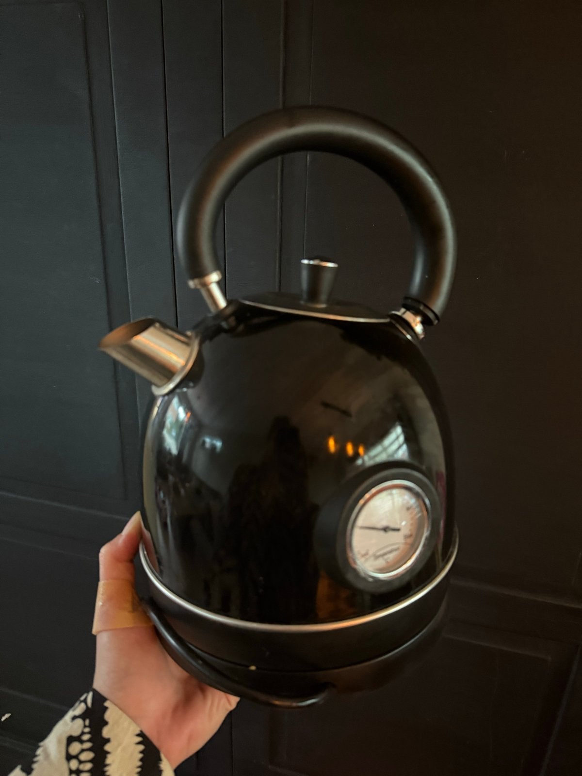 MOA Waterkoker met temperatuurmeter - Zwart, 1 tot 2 liter, Ophalen, Gebruikt